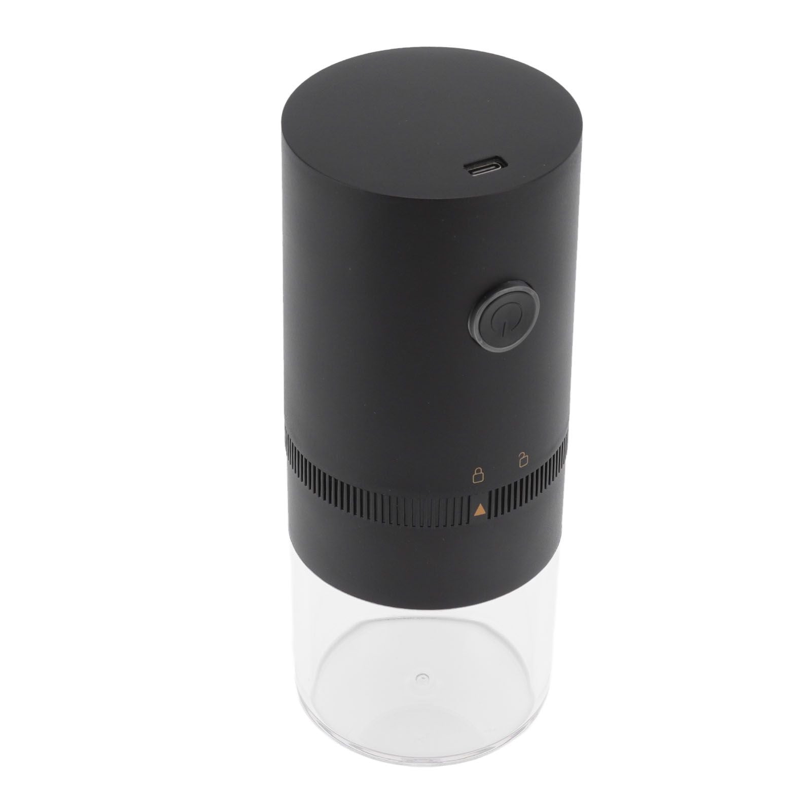 Electric Coffee Grinder USB Charging Black Simple Operation Coffee Bean Grinder for Home Camping Travel 3.7V 13W
