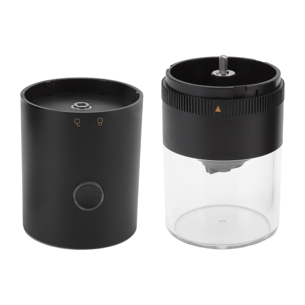 Electric Coffee Grinder USB Charging Black Simple Operation Coffee Bean Grinder for Home Camping Travel 3.7V 13W