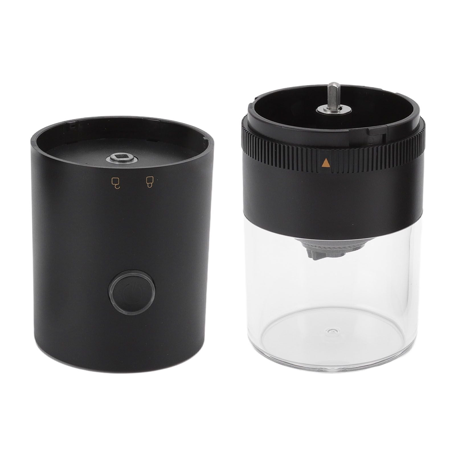 Electric Coffee Grinder USB Charging Black Simple Operation Coffee Bean Grinder for Home Camping Travel 3.7V 13W