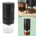 Electric Coffee Grinder USB Charging Black Simple Operation Coffee Bean Grinder for Home Camping Travel 3.7V 13W