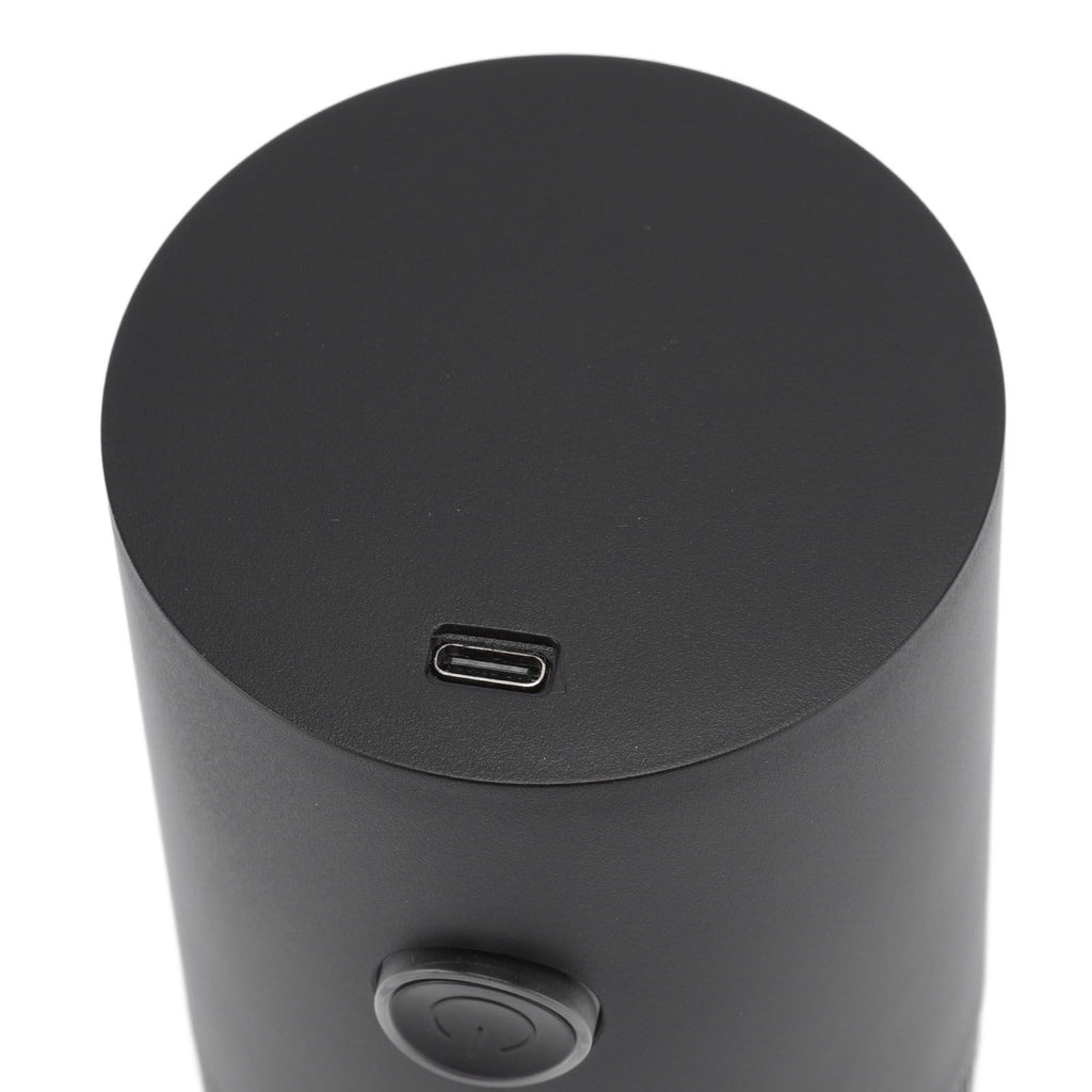 Electric Coffee Grinder USB Charging Black Simple Operation Coffee Bean Grinder for Home Camping Travel 3.7V 13W