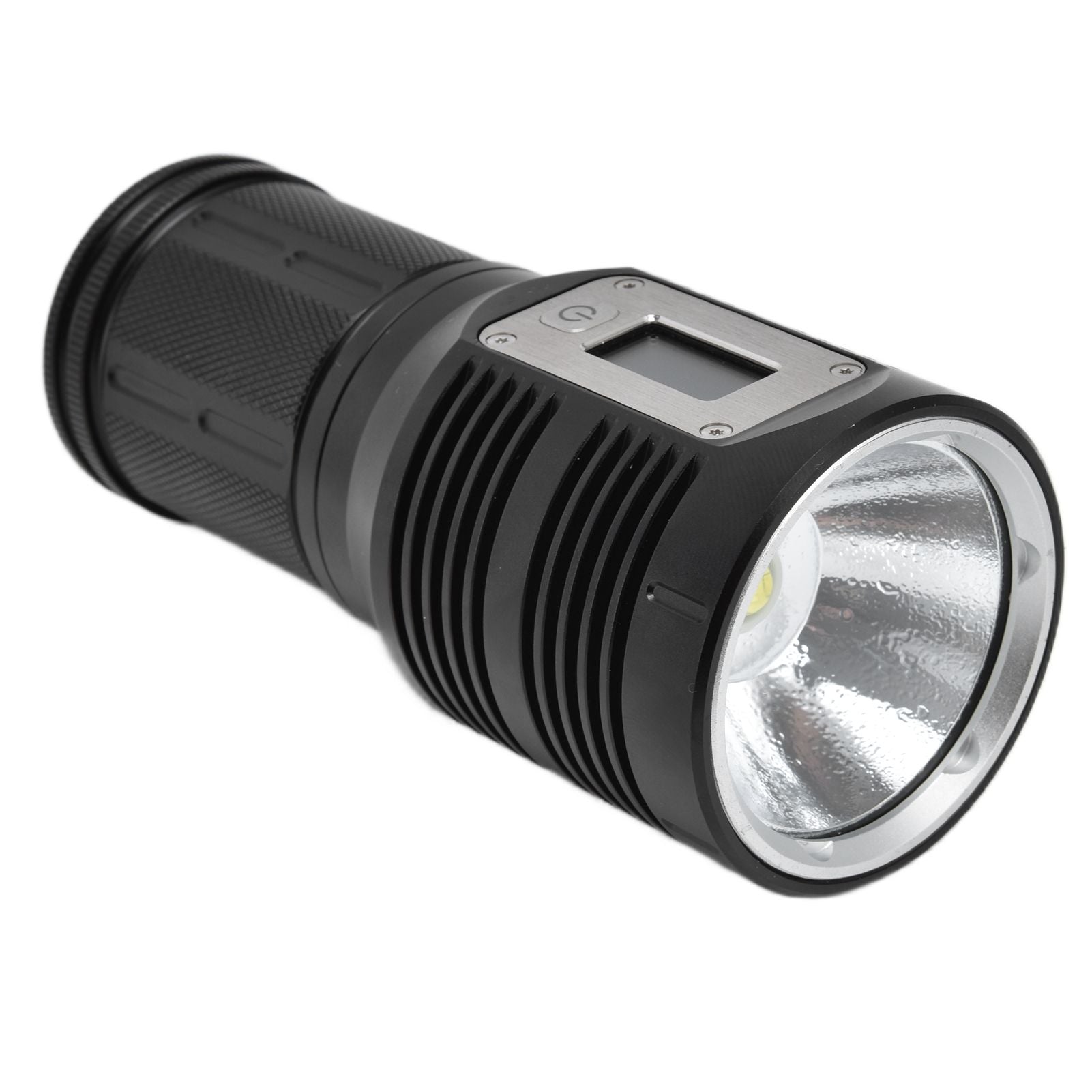 Strong Light Flashlight Digital Display Rainproof Rechargeable Flashlight for Camping Emergency Lighting Work