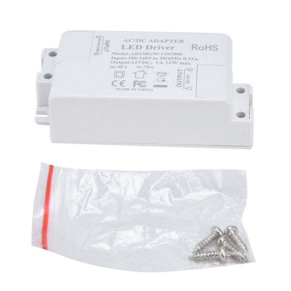 LED Drive Power Transformer LED Drive Power AC100‑240V/0.35A DC12V/1A 12W for G4 MR11 MR16