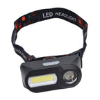 LED Headlamp USB Rechargeable Mini Adjustable Head Flashlight for Camping Hiking Outdoor