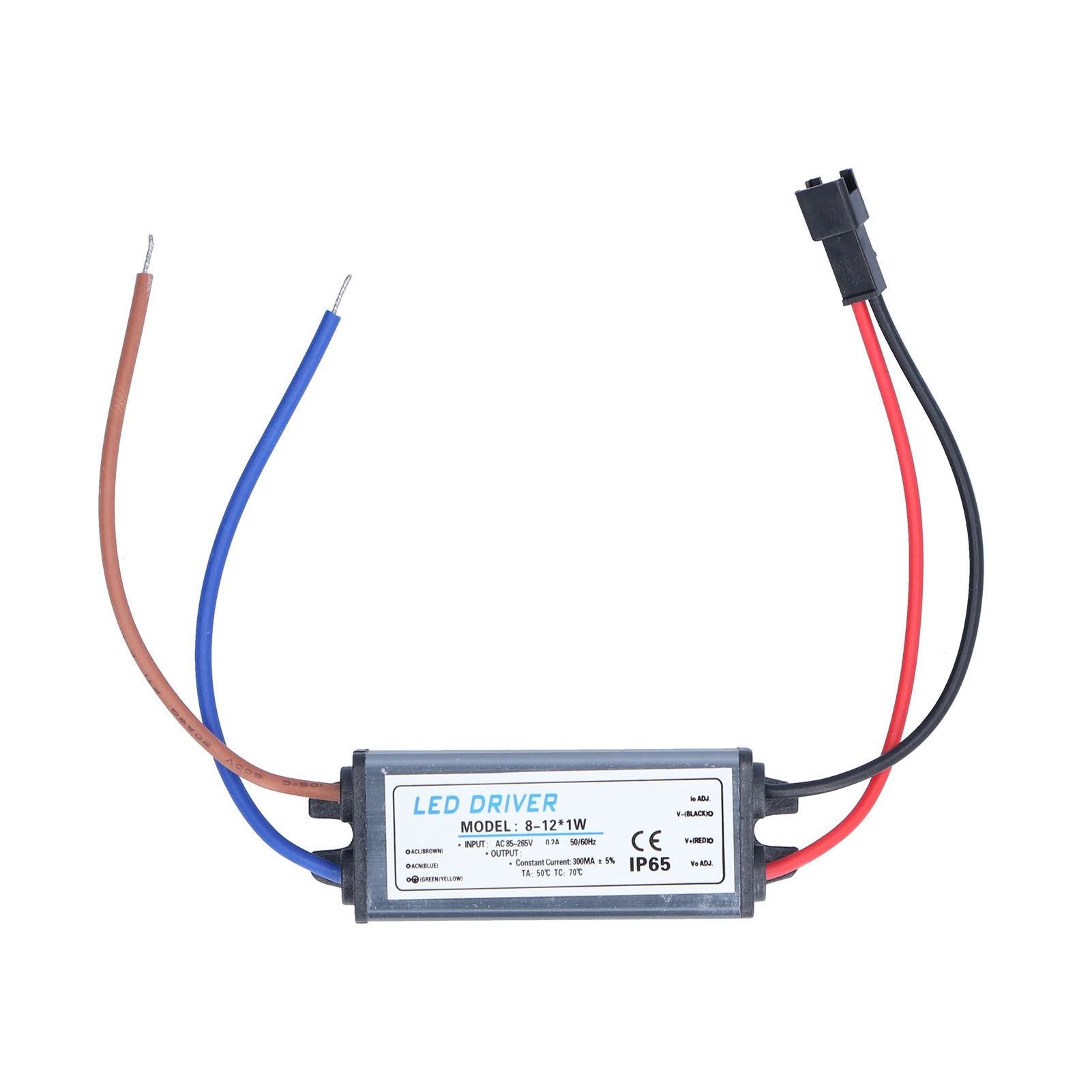 LED Driver 300mA Safe Waterproof Small Size Lamp Power Supply Transformer Adapter