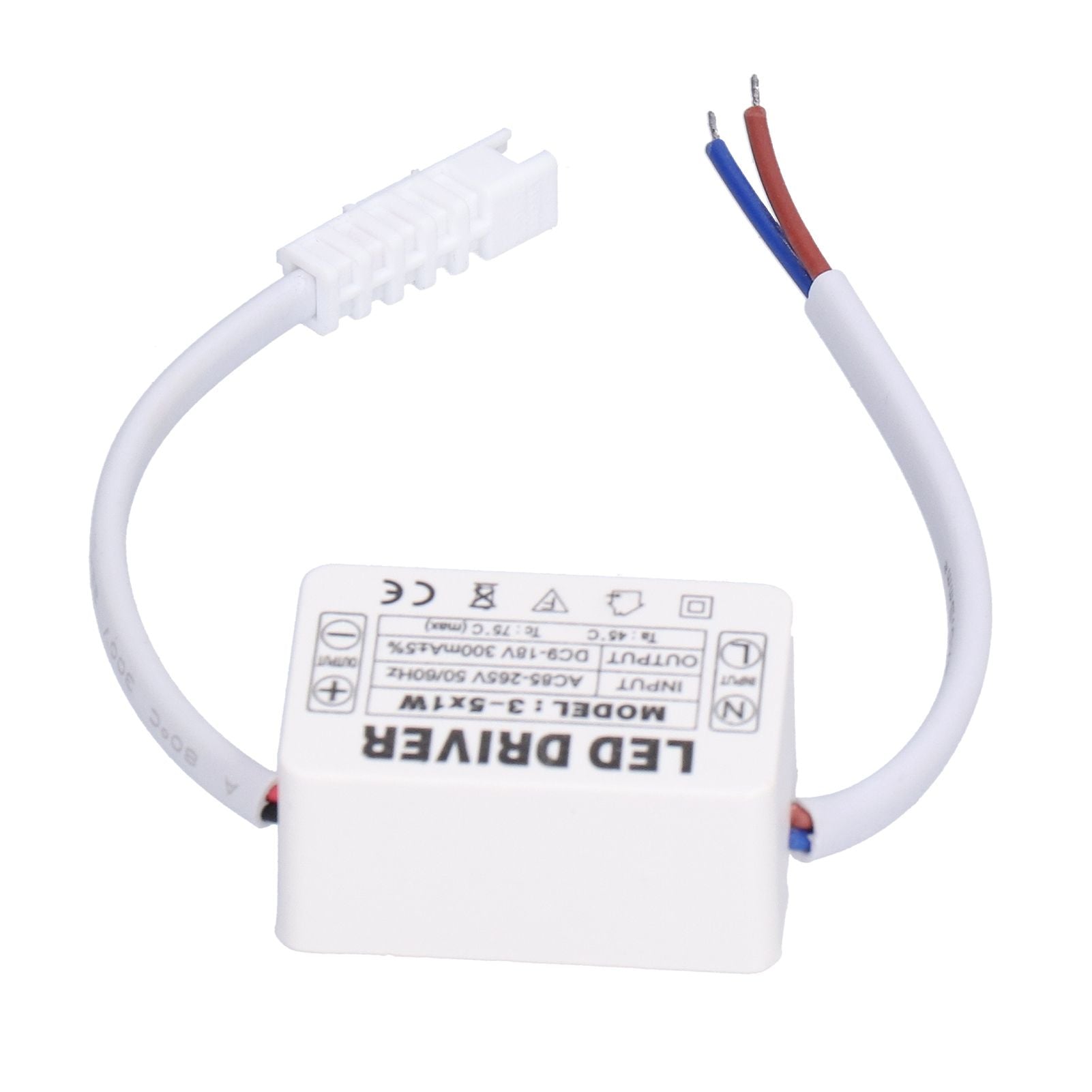 LED Driver 300mA 9‑18VDC Small Size Easy Installation Good Heat Dissipation LED Transformer for Home
