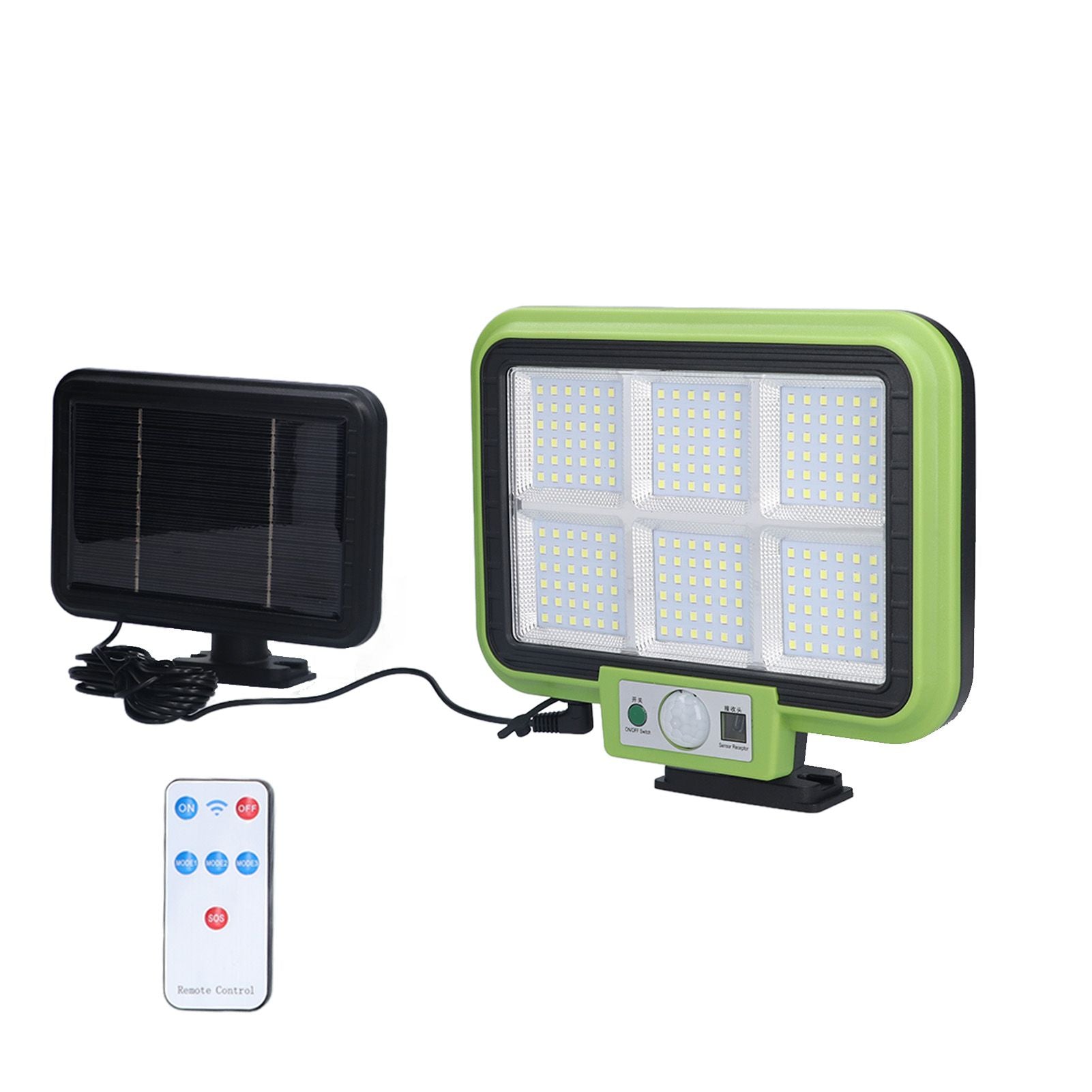 Solar Light Rotatable Panels Rechargeable Battery Motion Sensor Function Waterproof Lighting Device for Yards