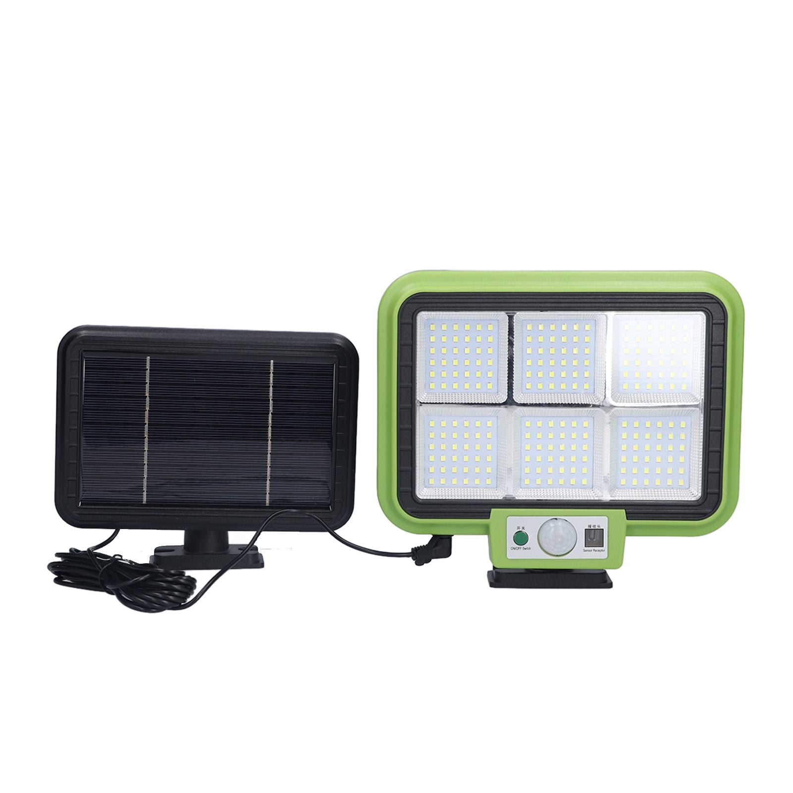 Solar Light Rotatable Panels Rechargeable Battery Motion Sensor Function Waterproof Lighting Device for Yards