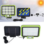 Solar Light Rotatable Panels Rechargeable Battery Motion Sensor Function Waterproof Lighting Device for Yards