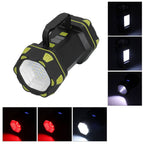 Handheld Flashlight 8 Gears Modes Adjustable Waterproof Rechargeable LED Flashlight with USB Cable for Outdoor Home
