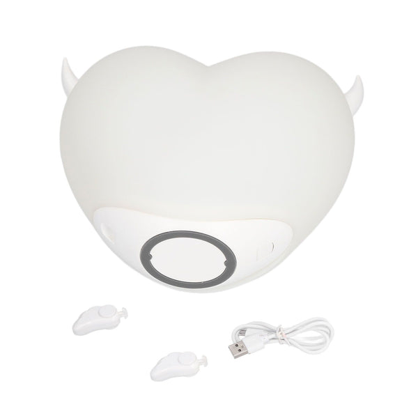 Heart Night Light Exquisite Appearance Rechargeable Battery Colorful Lights Mood Lighting