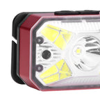 LED Headlight Outdoor COB Induction Headlight USB Charging Head Flashlight for Night RunningRed
