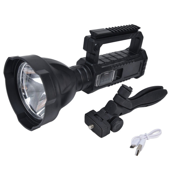 P50 LED Searchlight Smart Power Display Super Bright Handheld Spotlights for Camping Hiking