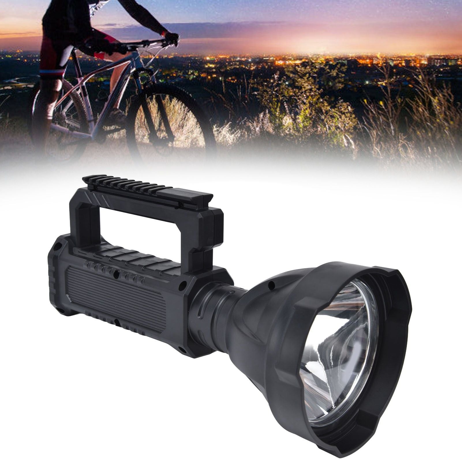 P50 LED Searchlight Smart Power Display Super Bright Handheld Spotlights for Camping Hiking