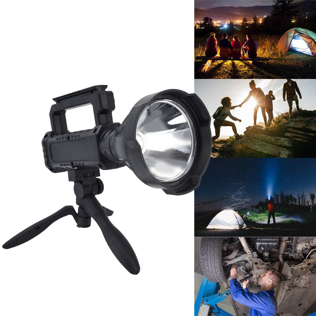 P50 LED Searchlight Smart Power Display Super Bright Handheld Spotlights for Camping Hiking