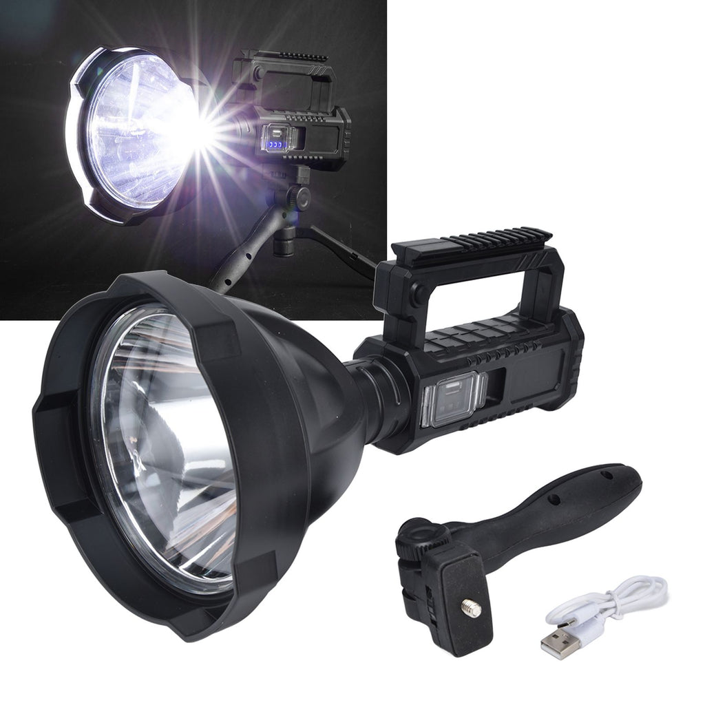 P50 Super Bright LED Searchlight Dual Light Source USB Rechargeable Waterproof Spotlight for Adventure Tourism
