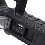 P50 Super Bright LED Searchlight Dual Light Source USB Rechargeable Waterproof Spotlight for Adventure Tourism