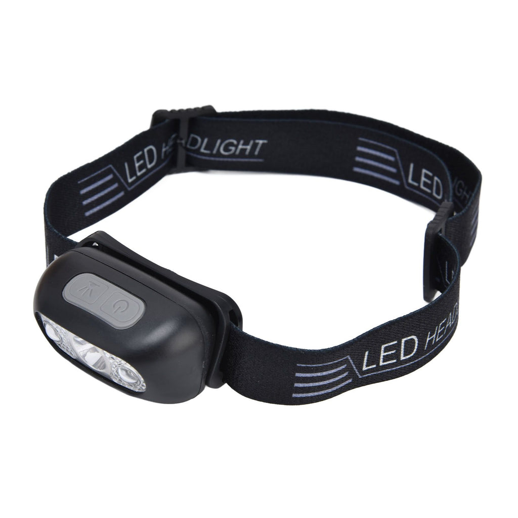 LED Headlamp Multifunctional Adjustable Angle Waterproof USB Charging Motion Sensor Portable Head Flashlight