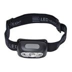 LED Headlamp Multifunctional Adjustable Angle Waterproof USB Charging Motion Sensor Portable Head Flashlight