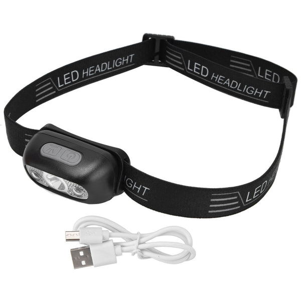 Head Lights Mini USB Charging Outdoor Adventure Gesture Sensing LED Sensor Headlight for Cycling Fishing Running