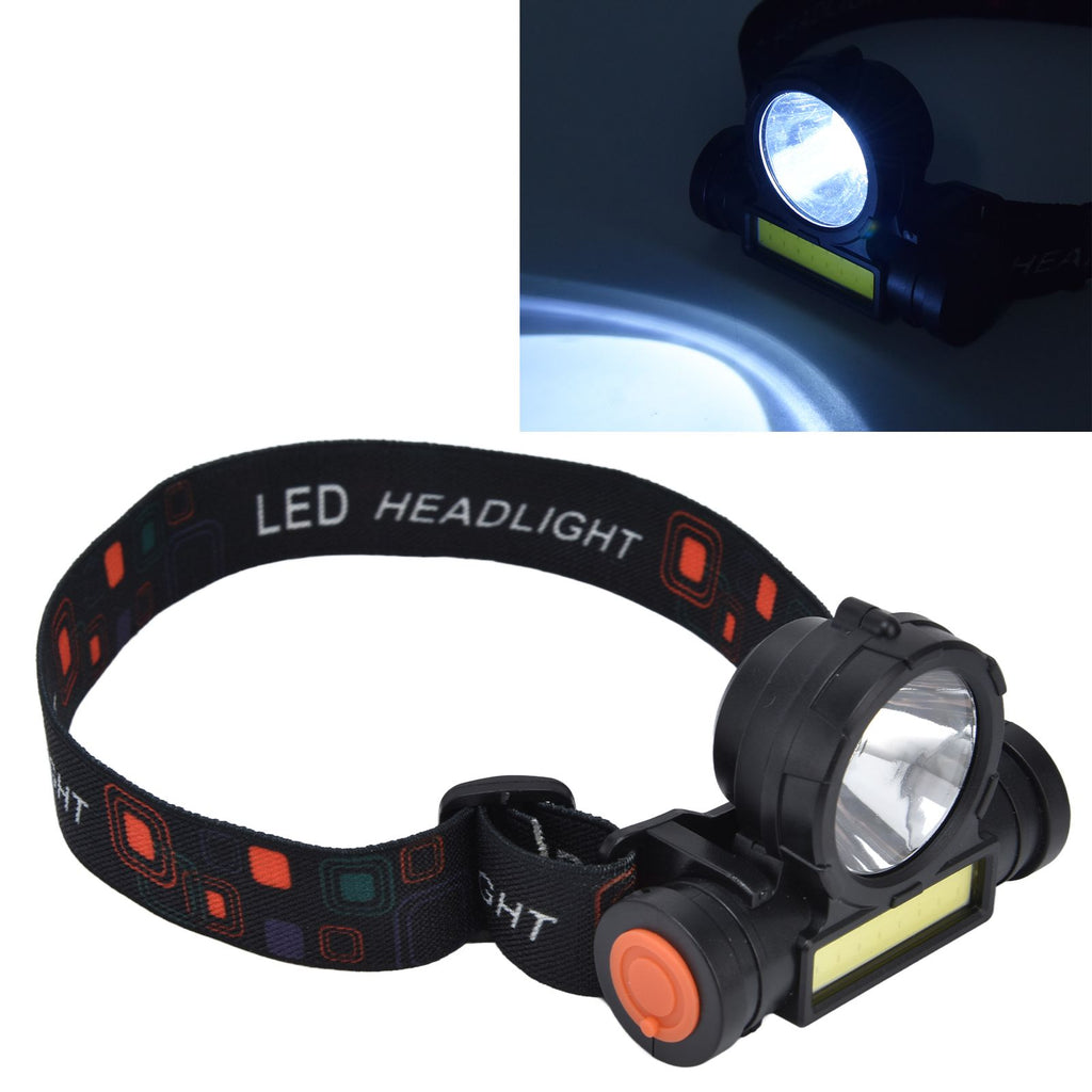 Headlamp LED COB Dual Use Adjustable USB Rechargeable Waterproof LED Headlamp for Outdoor Camping Hunting Fishing
