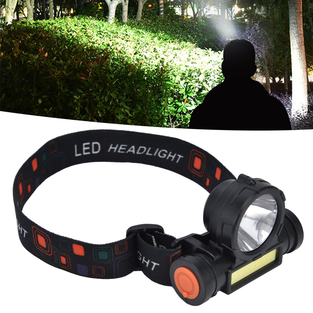 Headlamp LED COB Dual Use Adjustable USB Rechargeable Waterproof LED Headlamp for Outdoor Camping Hunting Fishing
