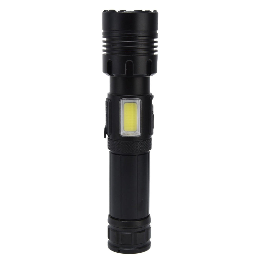 Glare Flashlight Super Bright Waterproof Zoomable with Power Display for Outdoor