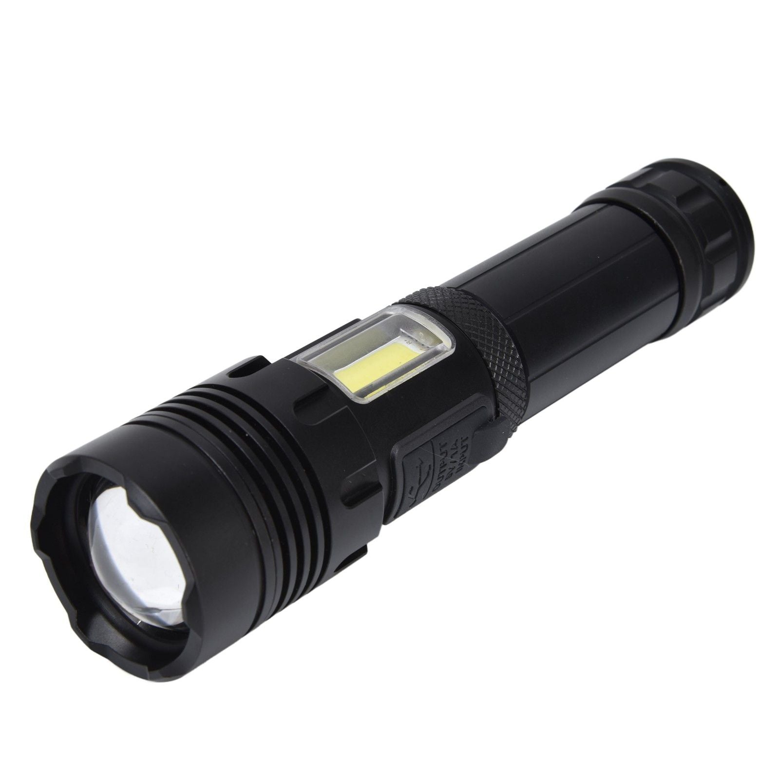 Glare Flashlight Super Bright Waterproof Zoomable with Power Display for Outdoor