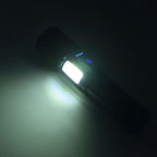 Glare Flashlight Super Bright Waterproof Zoomable with Power Display for Outdoor
