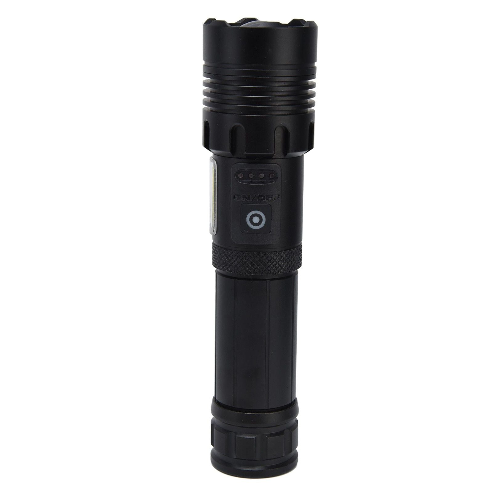 Glare Flashlight Super Bright Waterproof Zoomable with Power Display for Outdoor