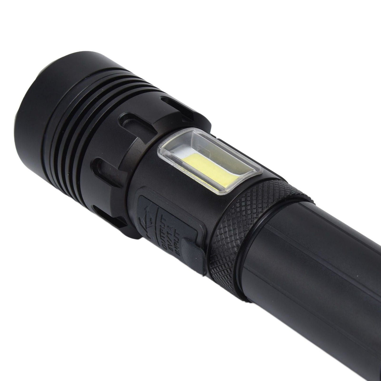 Glare Flashlight Super Bright Waterproof Zoomable with Power Display for Outdoor