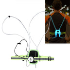 Reflective Running Vest LED USB Charging RGB 6 Colors Adjustable Lightweight Strong Light Waterproof Running Light Vest