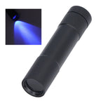 UV Flashlights 365nm Battery Powered Energy Saving Mini Portable UV Light with Black Mirror for Cat Moss Identification