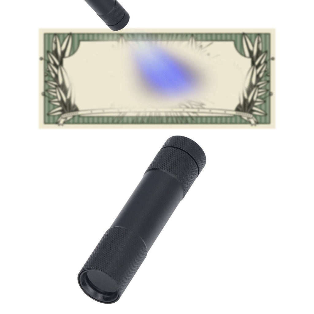 UV Flashlights 365nm Battery Powered Energy Saving Mini Portable UV Light with Black Mirror for Cat Moss Identification