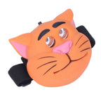 Kids Headlamp Cat Shape 2 Lighting Modes Lightweight Portable Battery Power Supply Plastic Headlight for Camping