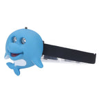 Kids Headlamp Blue Dolphin Shape Eco Friendly Plastic 2 Lighting Modes Portable Battery Powered Headlight for Outdoor