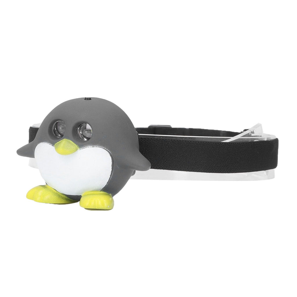 LED Animal Head Lamp 2 Modes Cute Lightweight Child Head Light for Reading Camping