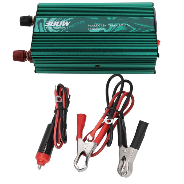DC to AC Converter Aluminum Alloy Smart Repair Sine Wave Power Inverters 300W 12V to 110V Vert