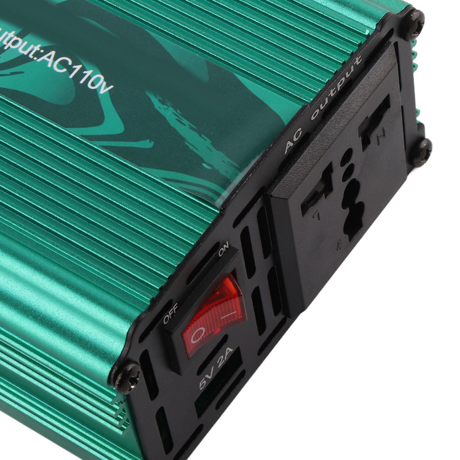 DC to AC Converter Aluminum Alloy Smart Repair Sine Wave Power Inverters 300W 12V to 110V Vert