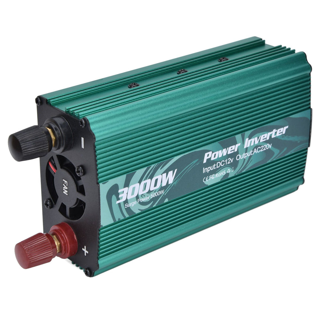 3000W Inverter Safe Modified Sine Wave Intelligent Power Converter for Refrigerator Induction Cooker DC12V to AC220V