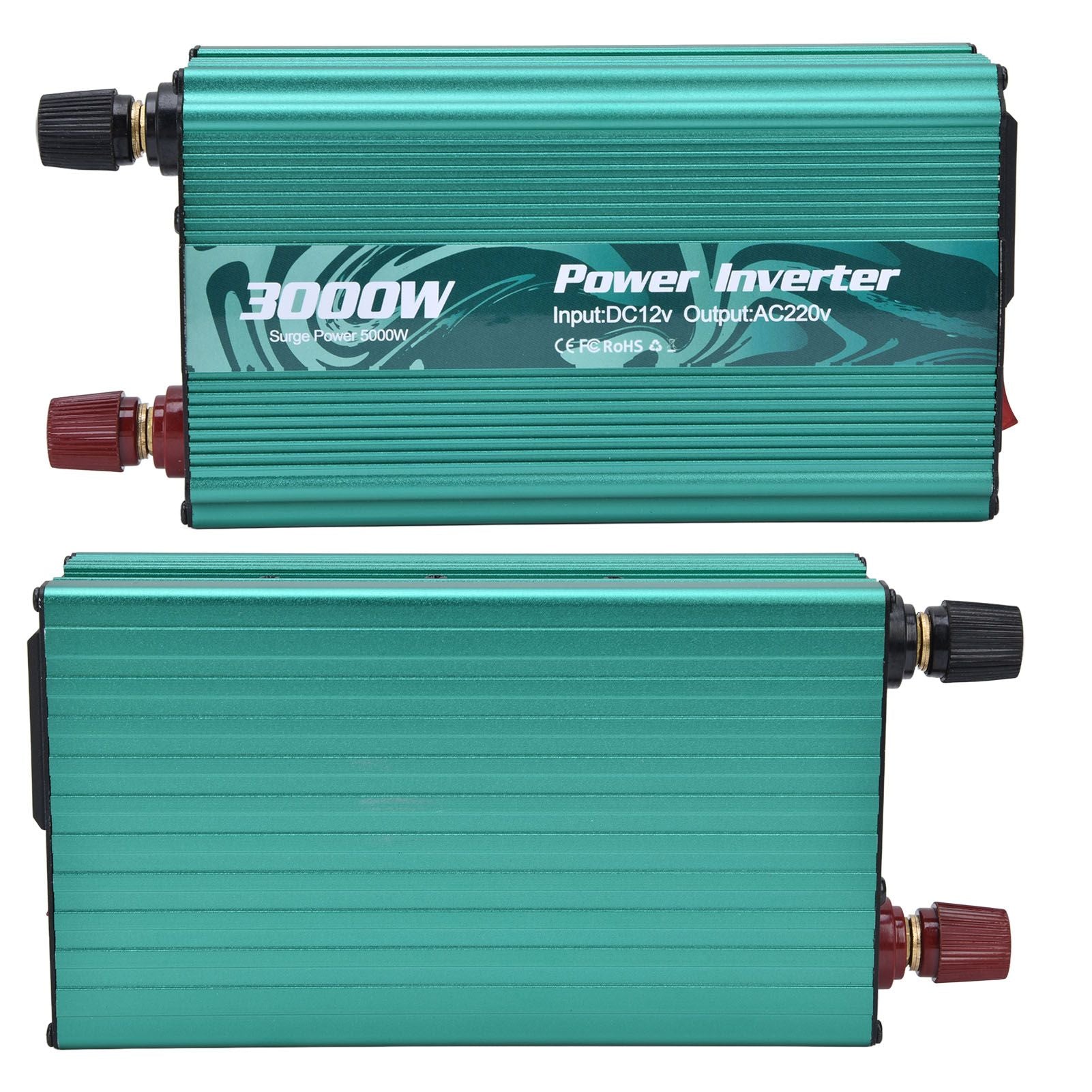 3000W Inverter Safe Modified Sine Wave Intelligent Power Converter for Refrigerator Induction Cooker DC12V to AC220V