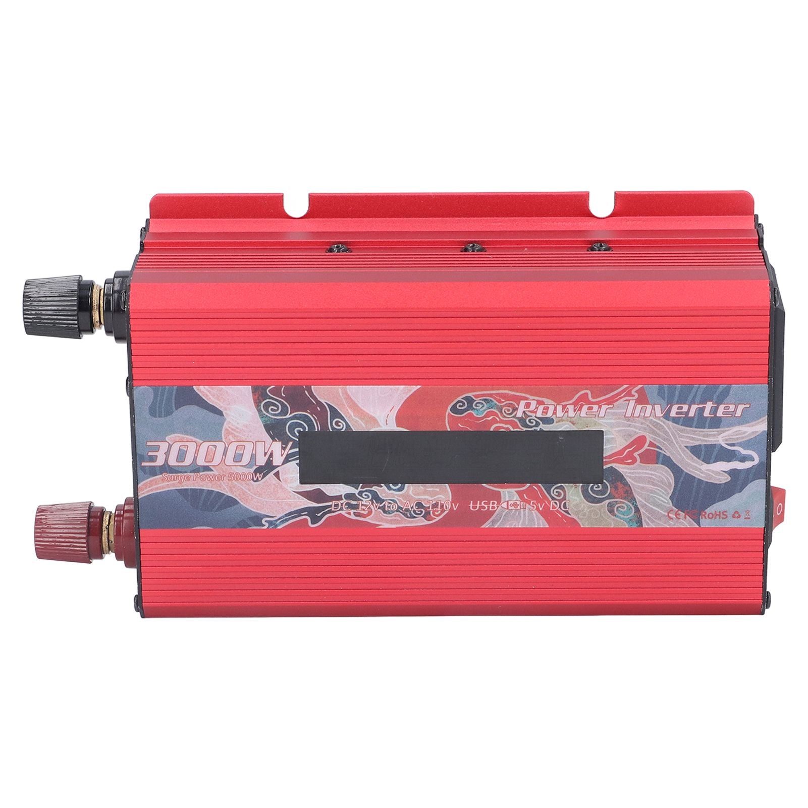 Pure Sine Wave Inverter DC 12V to AC 110V Multifunctional Power Battery Converter for Electrical ApplianceRed