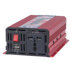 Pure Sine Wave Inverter DC 12V to AC 110V Multifunctional Power Battery Converter for Electrical ApplianceRed