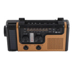 Portable LED Solar Hand Crank Radio 2000mAh AM FM SW Emergency Weather Radio with Flashlight