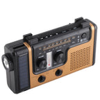 Portable LED Solar Hand Crank Radio 2000mAh AM FM SW Emergency Weather Radio with Flashlight