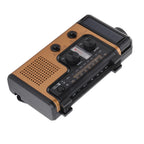 Portable LED Solar Hand Crank Radio 2000mAh AM FM SW Emergency Weather Radio with Flashlight