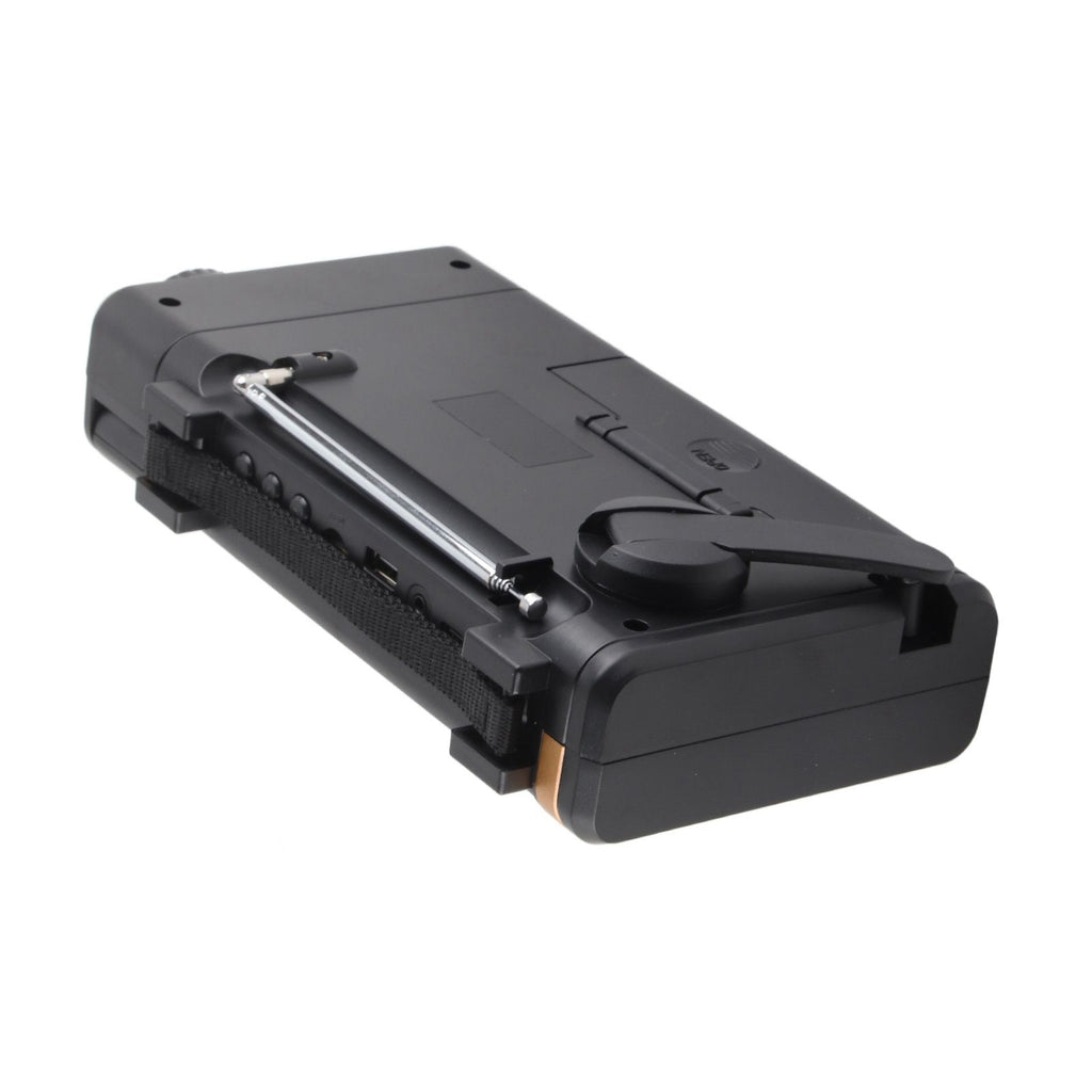 Portable LED Solar Hand Crank Radio 2000mAh AM FM SW Emergency Weather Radio with Flashlight
