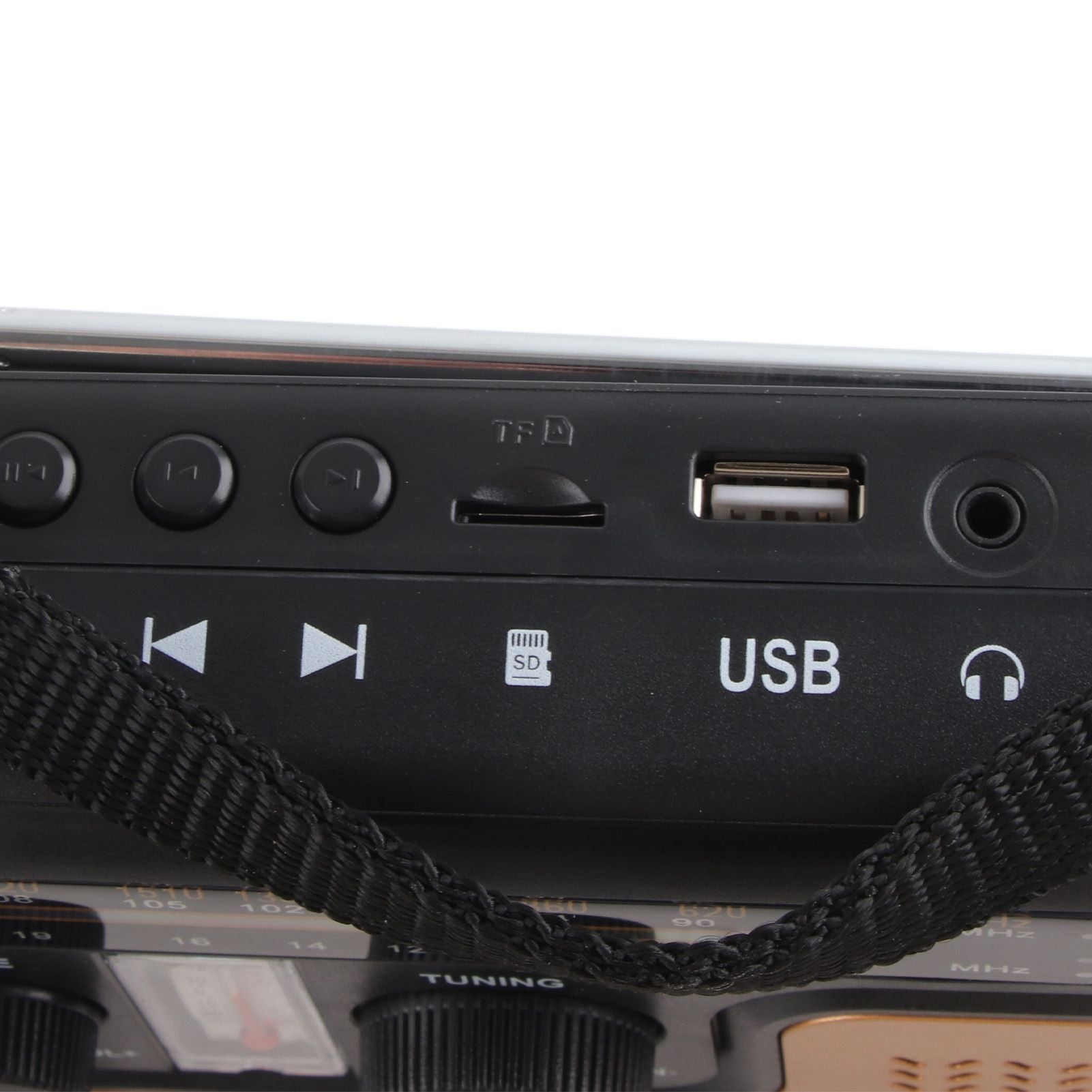 Portable LED Solar Hand Crank Radio 2000mAh AM FM SW Emergency Weather Radio with Flashlight