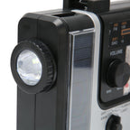 LED Hand Crank Radio AM FM SW Solar Dynamo Outdoor Emergency Radio with Portable Flashlight