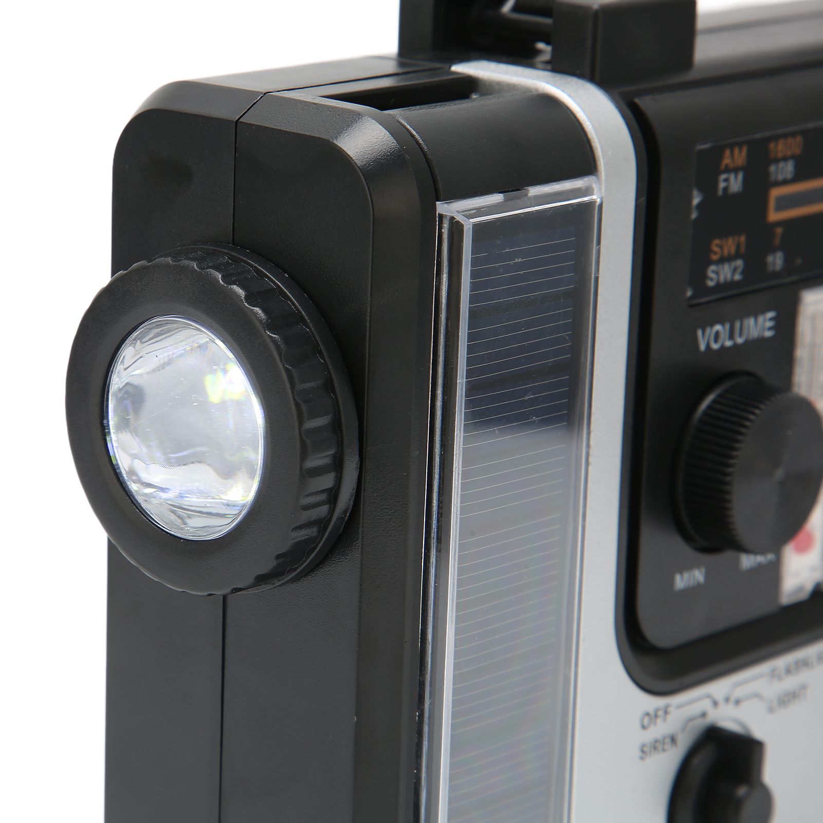 LED Hand Crank Radio AM FM SW Solar Dynamo Outdoor Emergency Radio with Portable Flashlight